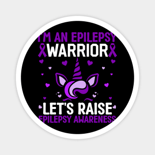 Epilepsy Warrior Epilepsy Girls Epilepsy Awareness Magnet